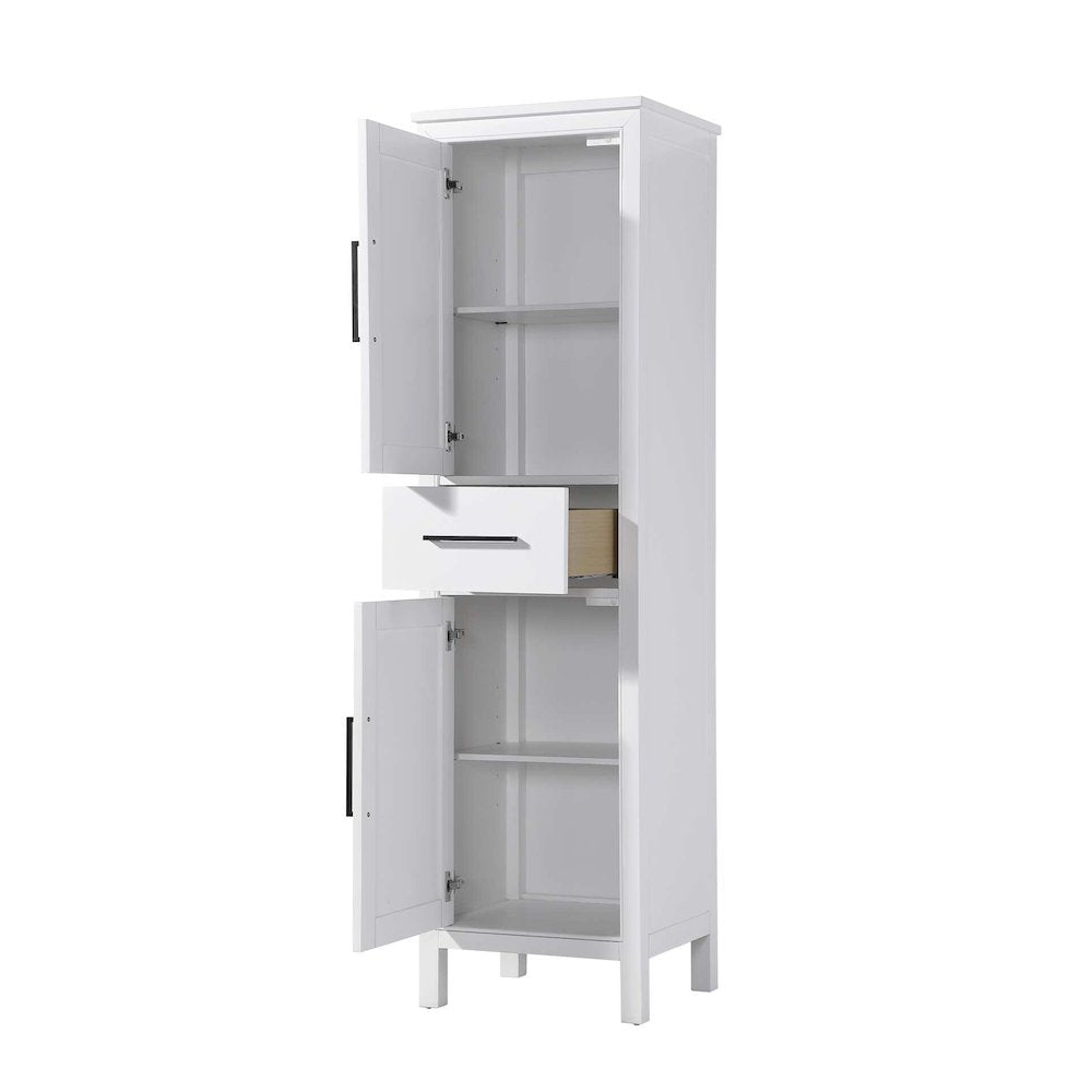 20 Inch Bath Storage Cabinet in White