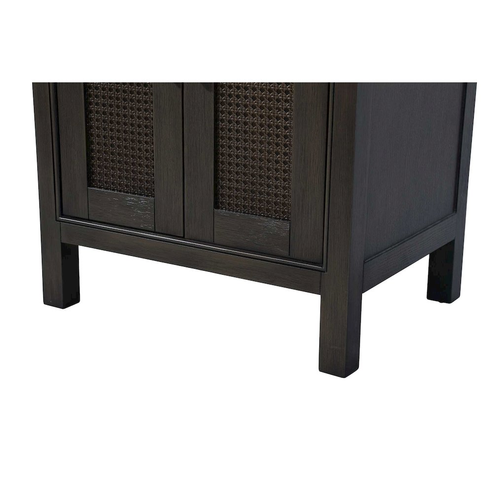 24 Inch Bath Storage Cabinet in Chocolate Oak