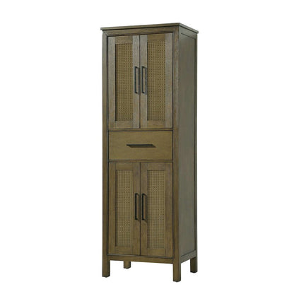 24 Inch Bath Storage Cabinet in Hazel Oak