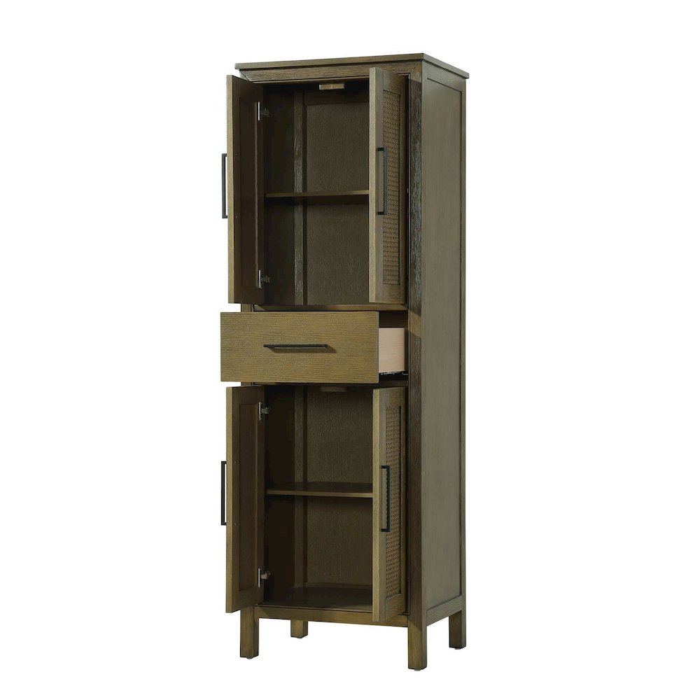 24 Inch Bath Storage Cabinet in Hazel Oak
