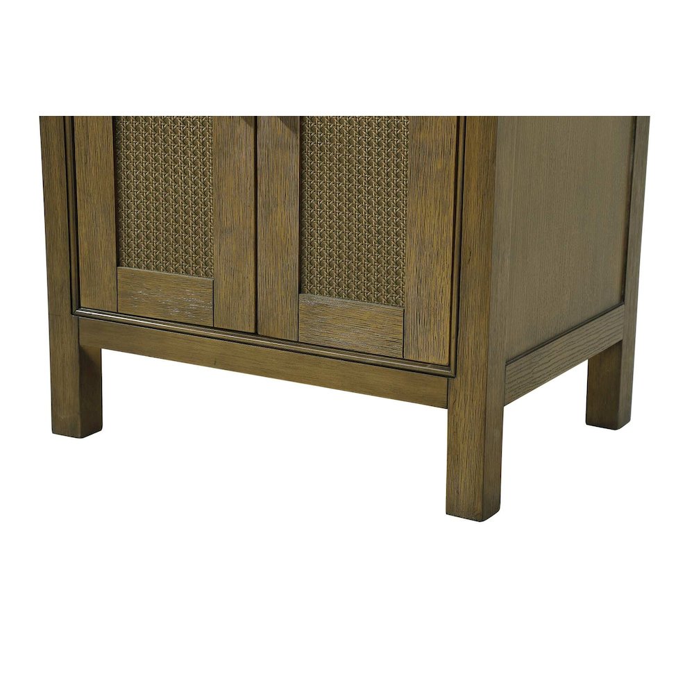 24 Inch Bath Storage Cabinet in Hazel Oak