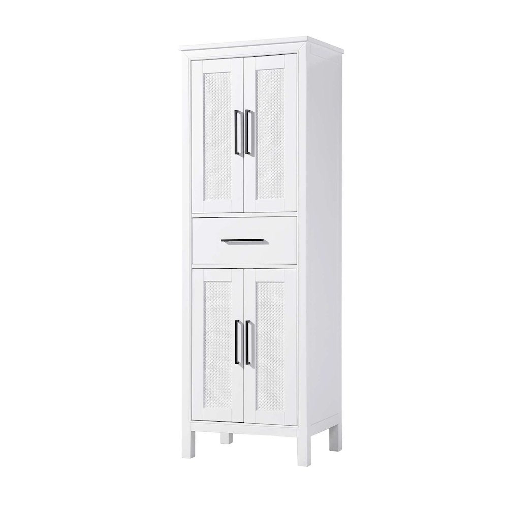 24 Inch Bath Storage Cabinet in White