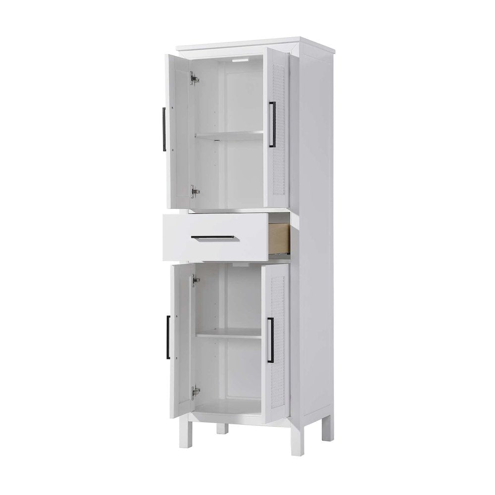 24 Inch Bath Storage Cabinet in White