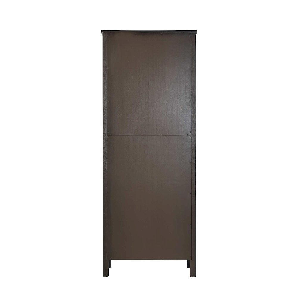 28 Inch Bath Storage Cabinet in Chocolate Oak