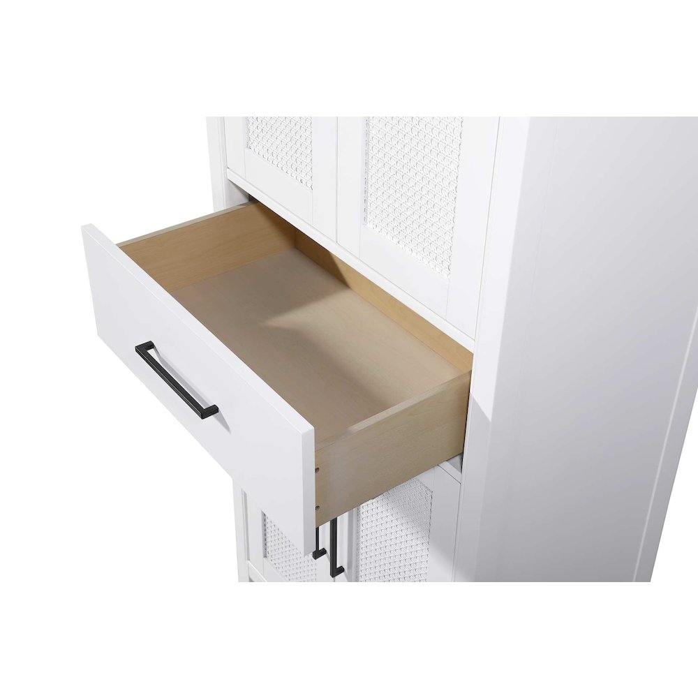 28 Inch Bath Storage Cabinet in White
