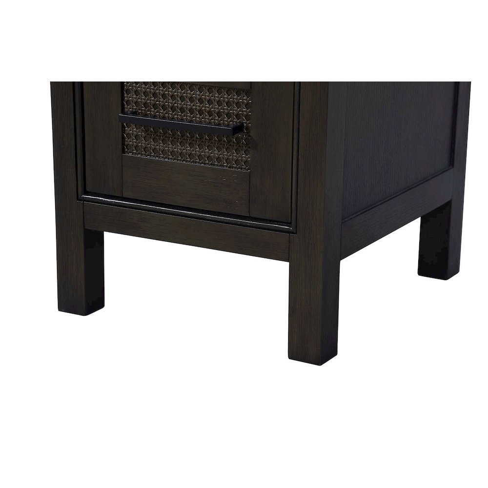 16 Inch Open Shelving Bath Storage Cabinet in Chocolate Oak