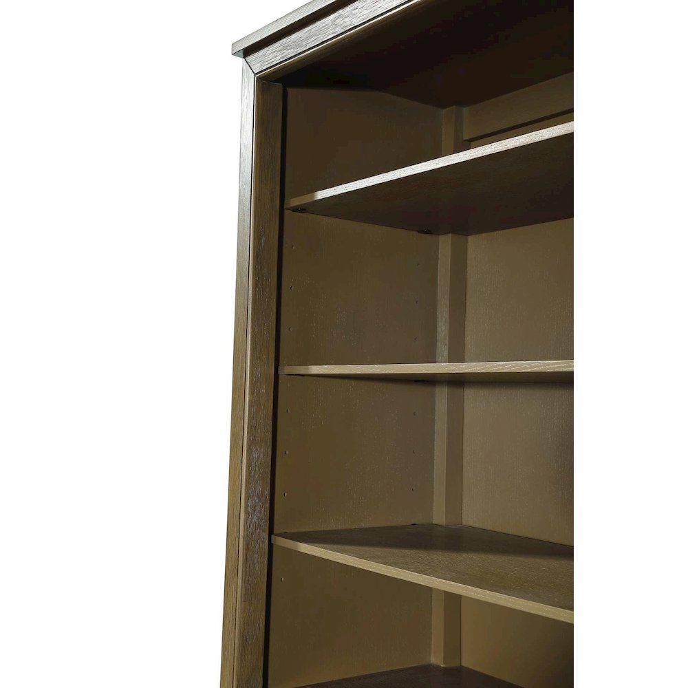 20 Inch Open Shelving Bath Storage Cabinet in Hazel Oak