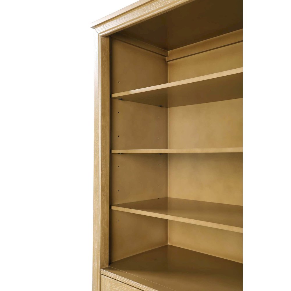 20 Inch Open Shelving Bath Storage Cabinet in Linen Oak