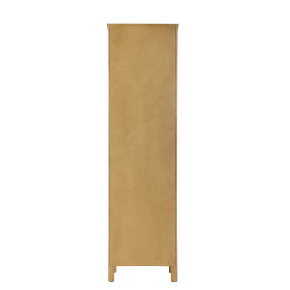 20 Inch Open Shelving Bath Storage Cabinet in Linen Oak