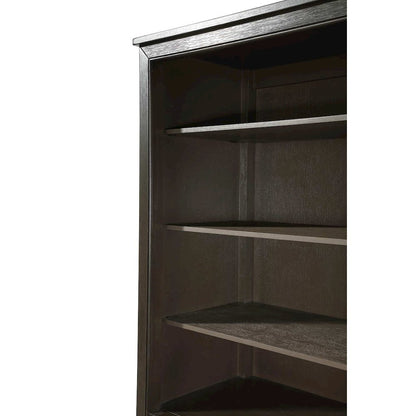 24 Inch Open Shelving Bath Storage Cabinet in Chocolate Oak