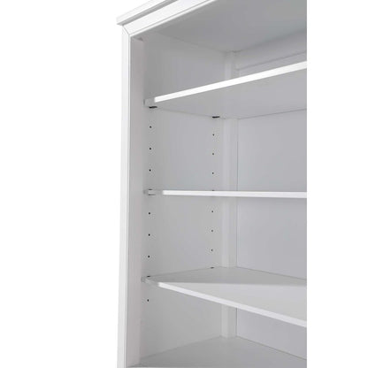 24 Inch Open Shelving Bath Storage Cabinet in White