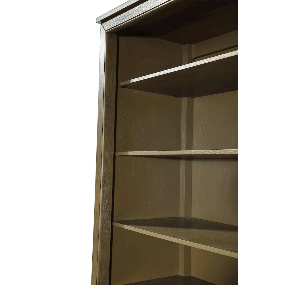 28 Inch Open Shelving Bath Storage Cabinet in Hazel Oak