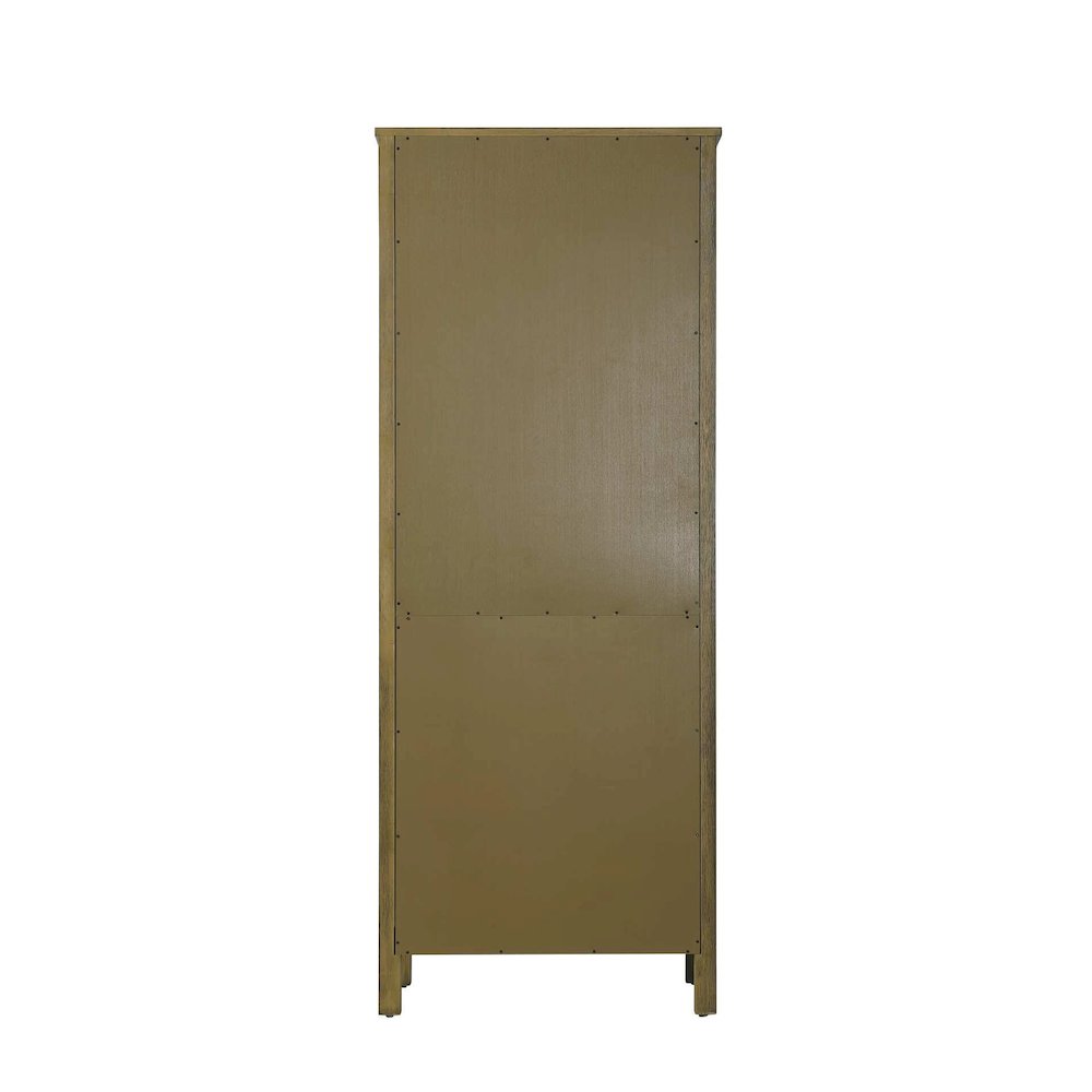 28 Inch Open Shelving Bath Storage Cabinet in Hazel Oak