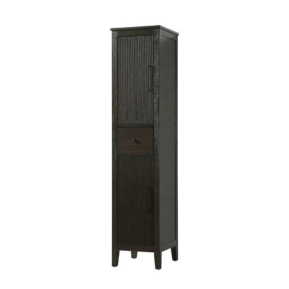 16 Inch Bath Storage Cabinet in Chocolate Oak