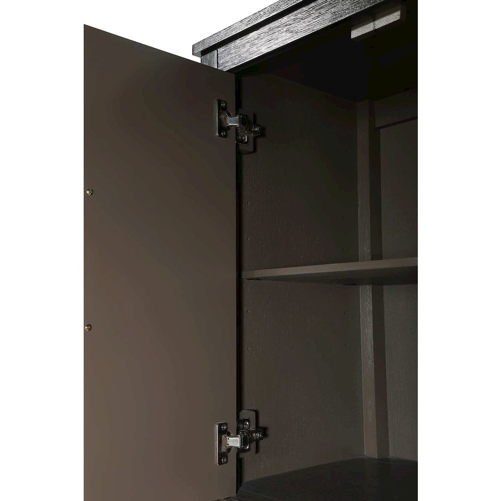 16 Inch Bath Storage Cabinet in Chocolate Oak