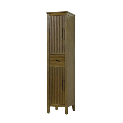 16 Inch Bath Storage Cabinet in Hazel Oak