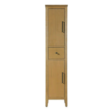 16 inch Bath Storage Cabinet in Honey Teak