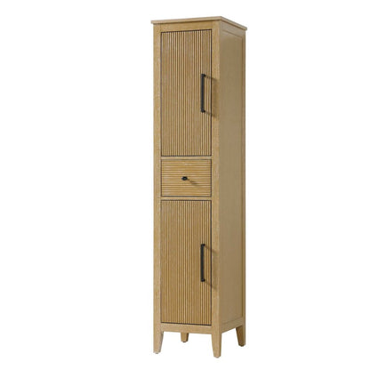 16 Inch Bath Storage Cabinet in Linen Oak