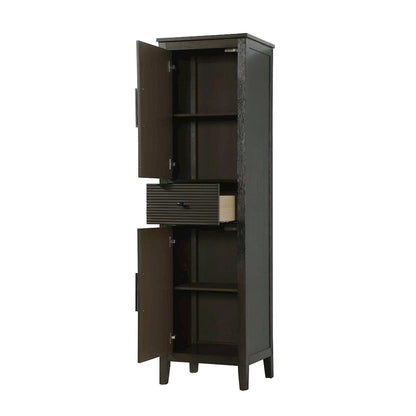 20 Inch Bath Storage Cabinet in Chocolate Oak