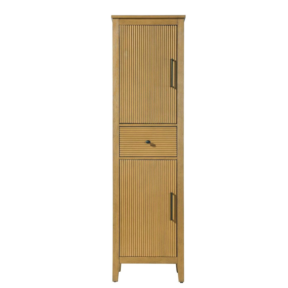 20 inch Bath Storage Cabinet in Honey Teak
