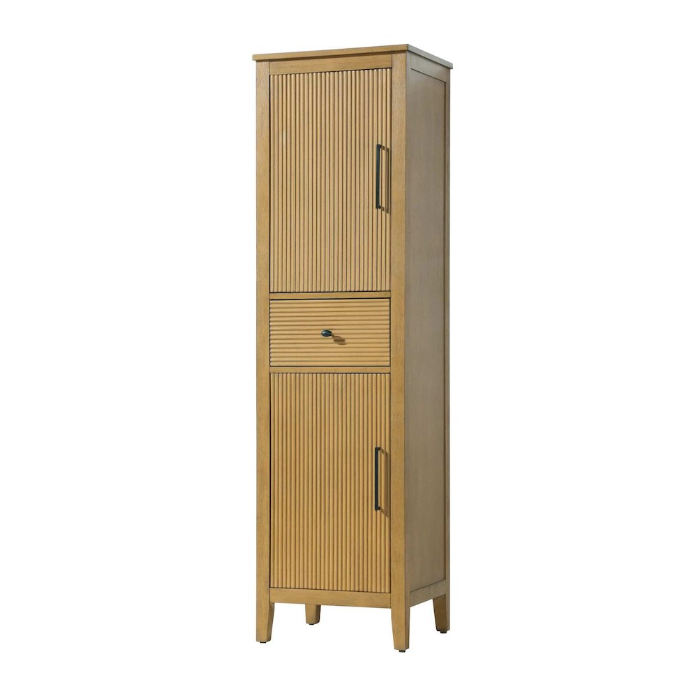 20 inch Bath Storage Cabinet in Honey Teak