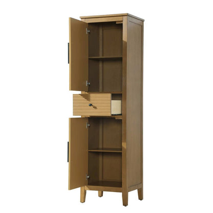 20 inch Bath Storage Cabinet in Honey Teak