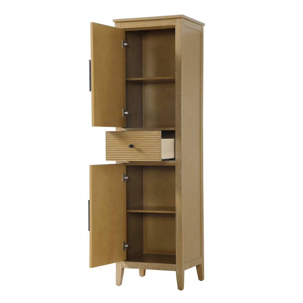 20 Inch Bath Storage Cabinet in Linen Oak