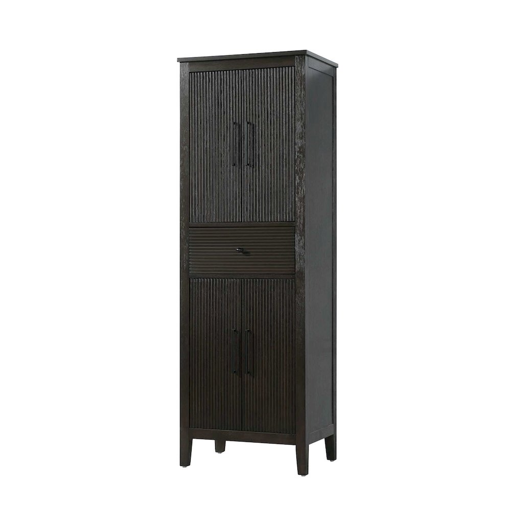 24 Inch Bath Storage Cabinet in Chocolate Oak