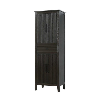 24 Inch Bath Storage Cabinet in Chocolate Oak