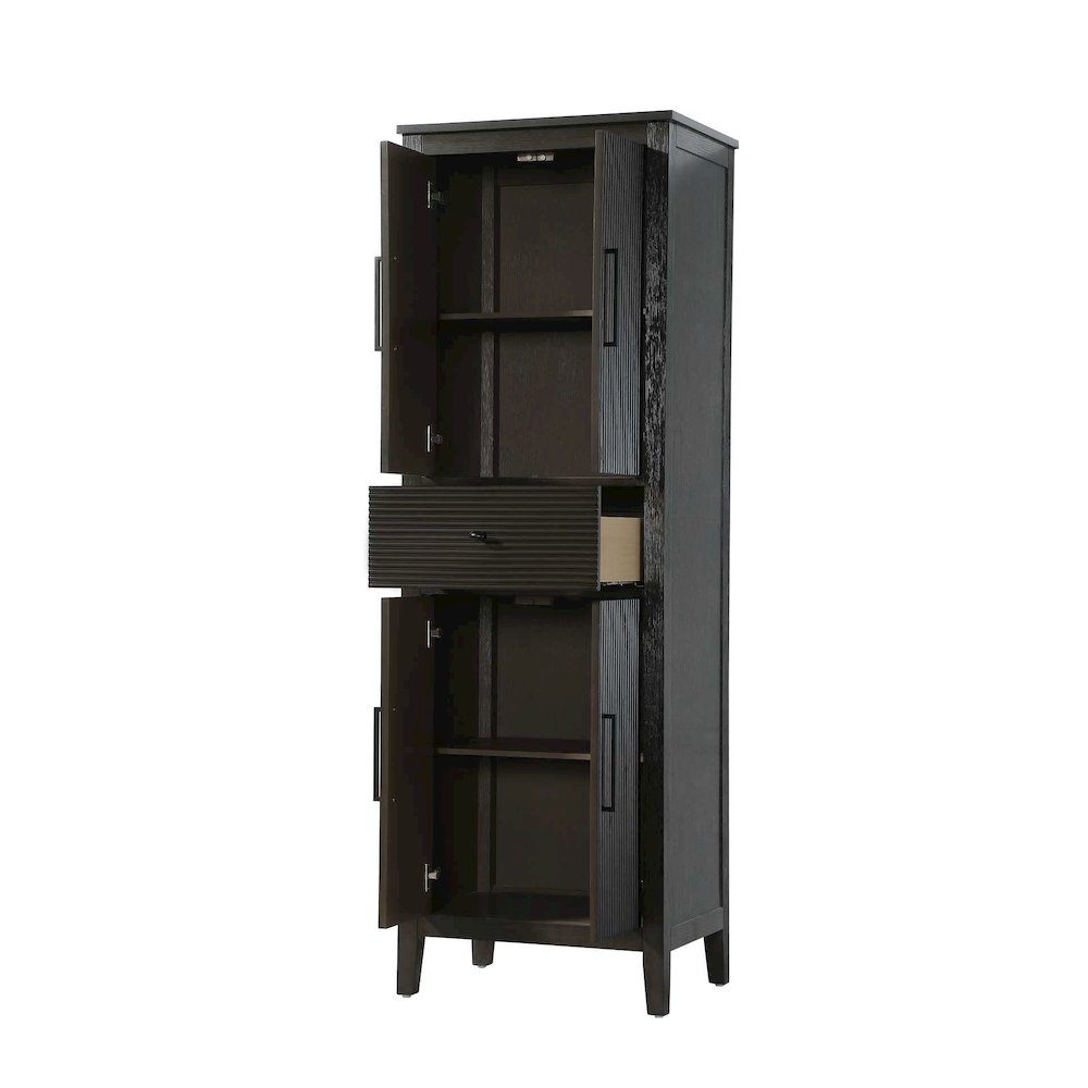24 Inch Bath Storage Cabinet in Chocolate Oak