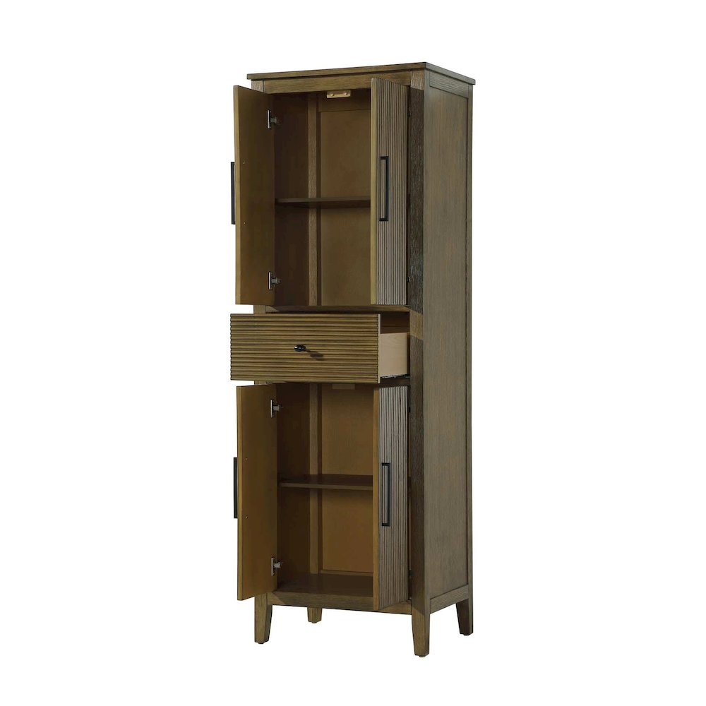 24 Inch Bath Storage Cabinet in Hazel Oak