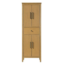 24 inch Bath Storage Cabinet in Honey Teak