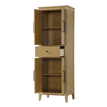 24 Inch Bath Storage Cabinet in Linen Oak