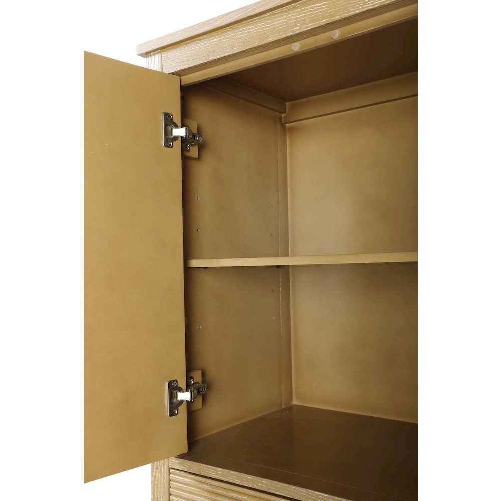 24 Inch Bath Storage Cabinet in Linen Oak