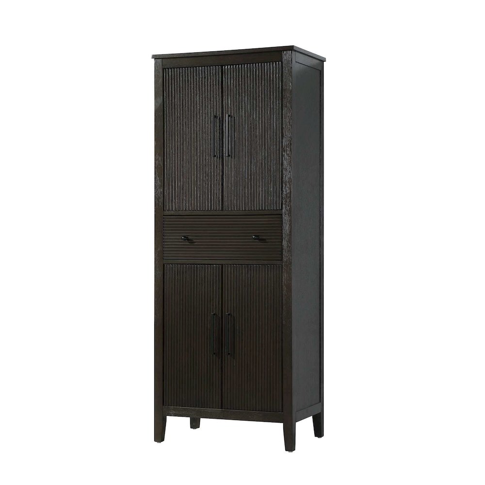 28 Inch Bath Storage Cabinet in Chocolate Oak