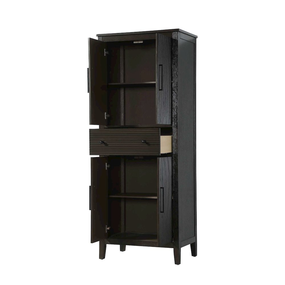 28 Inch Bath Storage Cabinet in Chocolate Oak