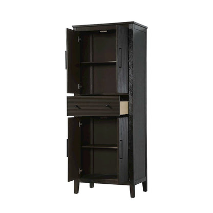 28 Inch Bath Storage Cabinet in Chocolate Oak