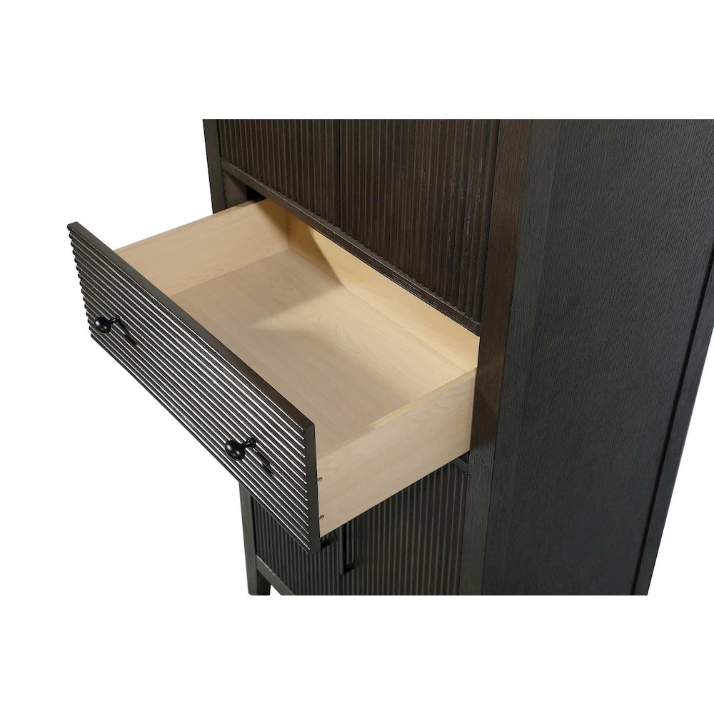 28 Inch Bath Storage Cabinet in Chocolate Oak