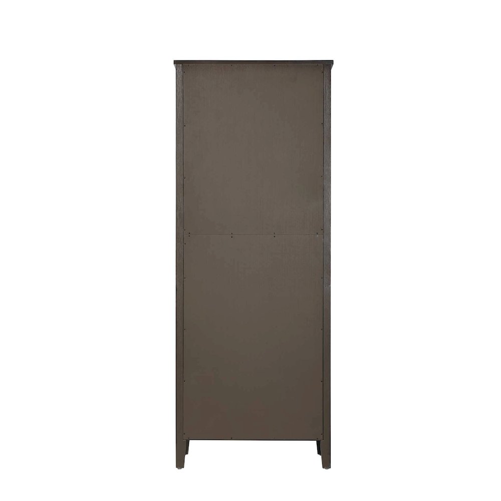28 Inch Bath Storage Cabinet in Chocolate Oak