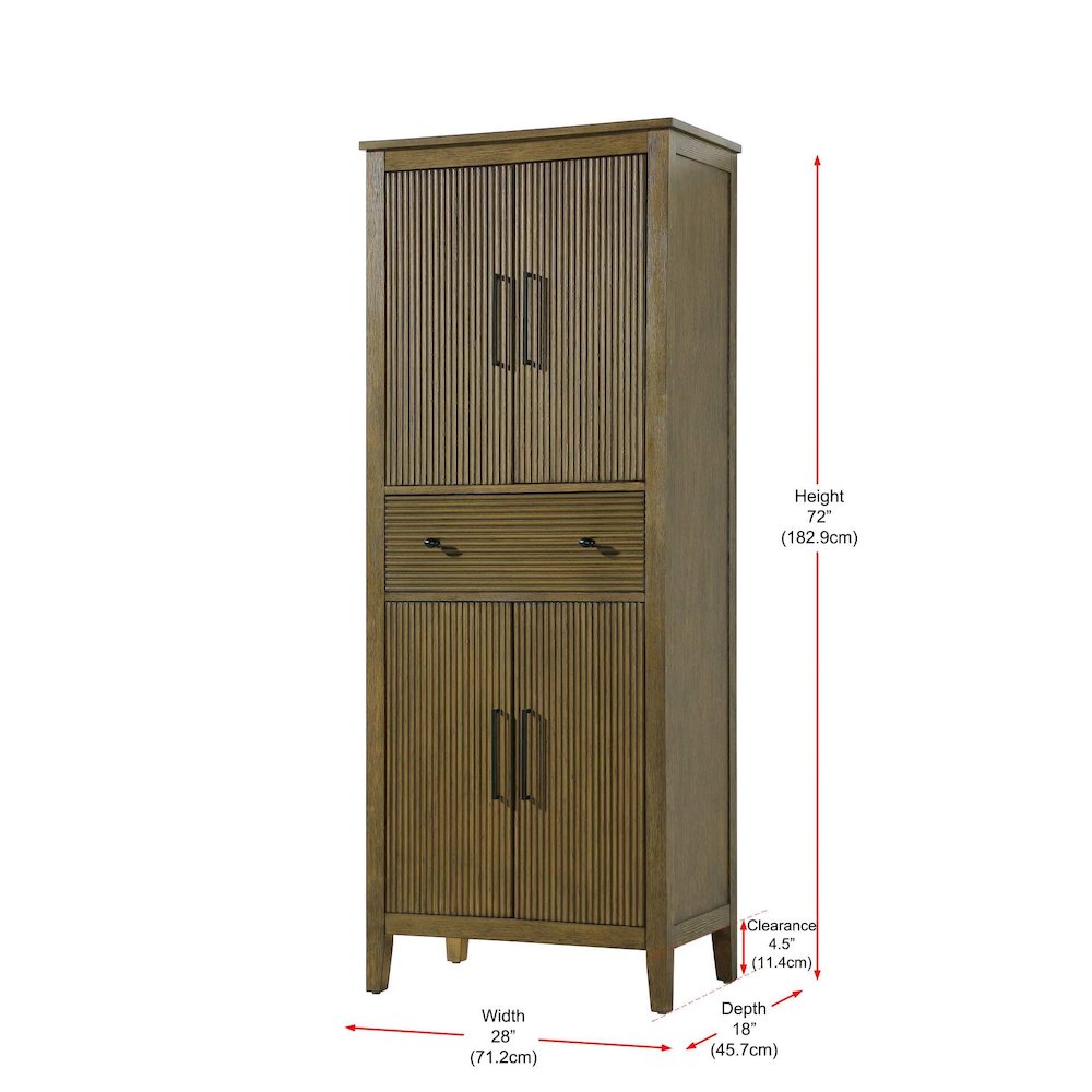 28 Inch Bath Storage Cabinet in Hazel Oak