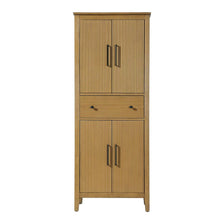 28 inch Bath Storage Cabinet in Honey Teak