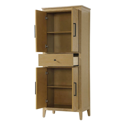 28 Inch Bath Storage Cabinet in Linen Oak