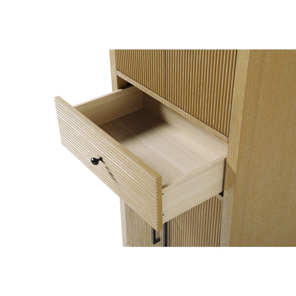 28 Inch Bath Storage Cabinet in Linen Oak
