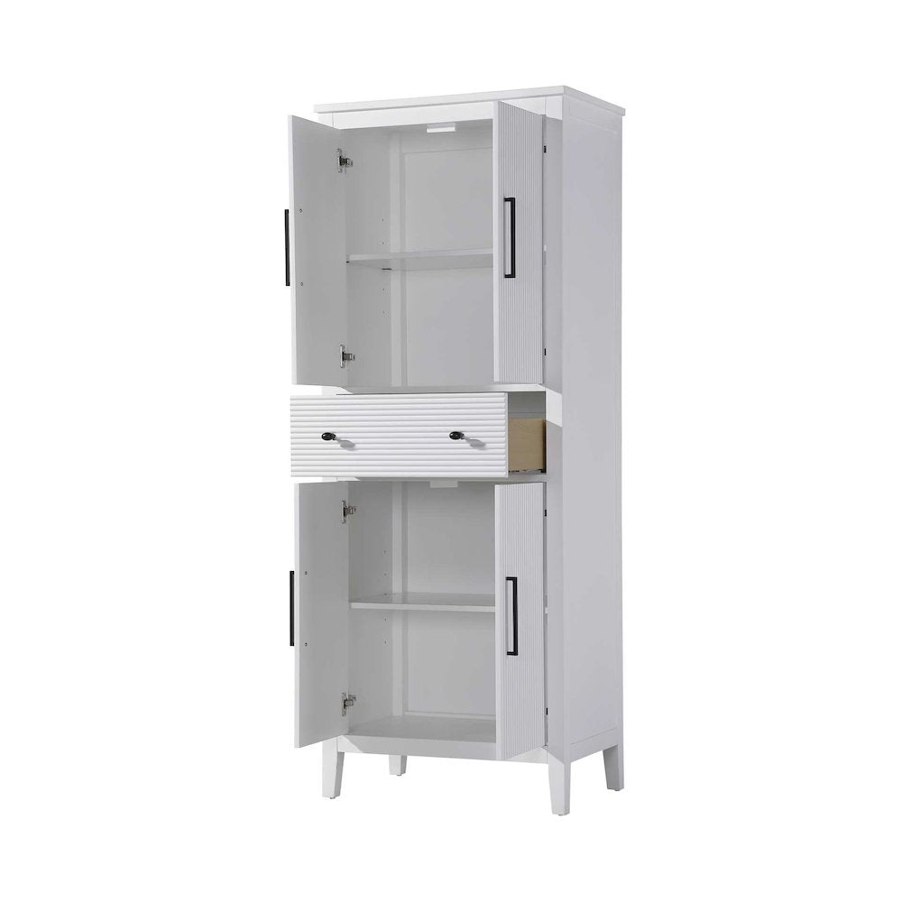 28 Inch Bath Storage Cabinet in White