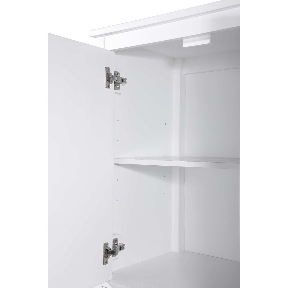 28 Inch Bath Storage Cabinet in White