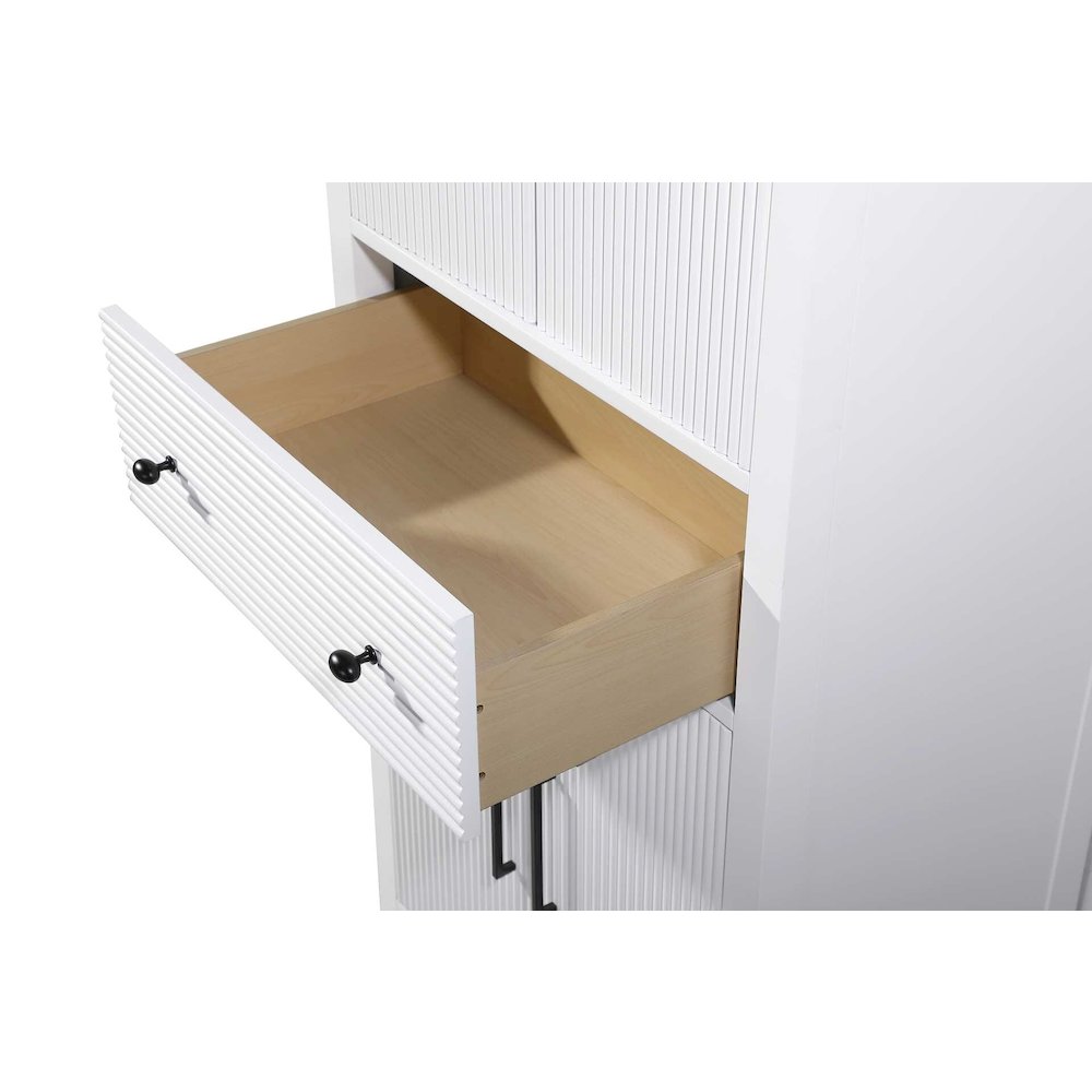 28 Inch Bath Storage Cabinet in White