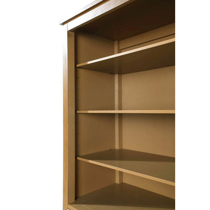 20 Inch Open Shelving Bath Storage Cabinet in Honey Teak
