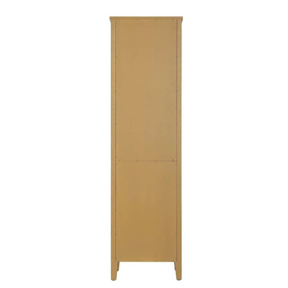 20 Inch Open Shelving Bath Storage Cabinet in Honey Teak