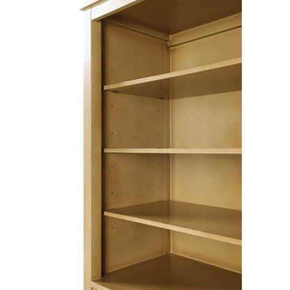 24 Inch Open Shelving Bath Storage Cabinet in Linen Oak