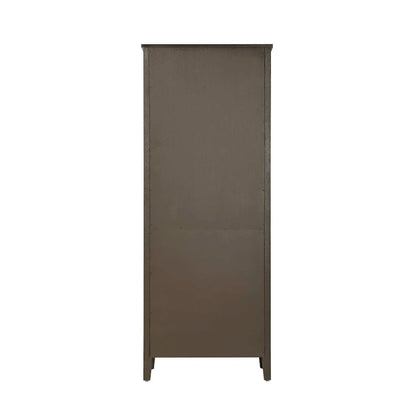 28 Inch Open Shelving Bath Storage Cabinet in Chocolate Oak